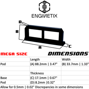 MEGA Standard Dual Display Pod